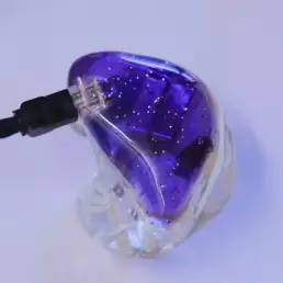 Violet / paillettes OR